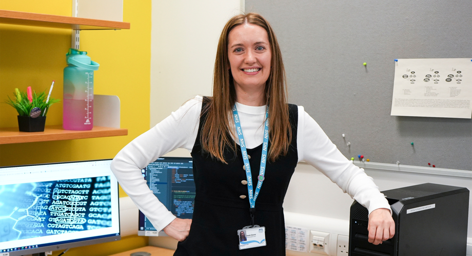 How Sarah uses communication provide a deeper understanding of bioinformatics in the NHS